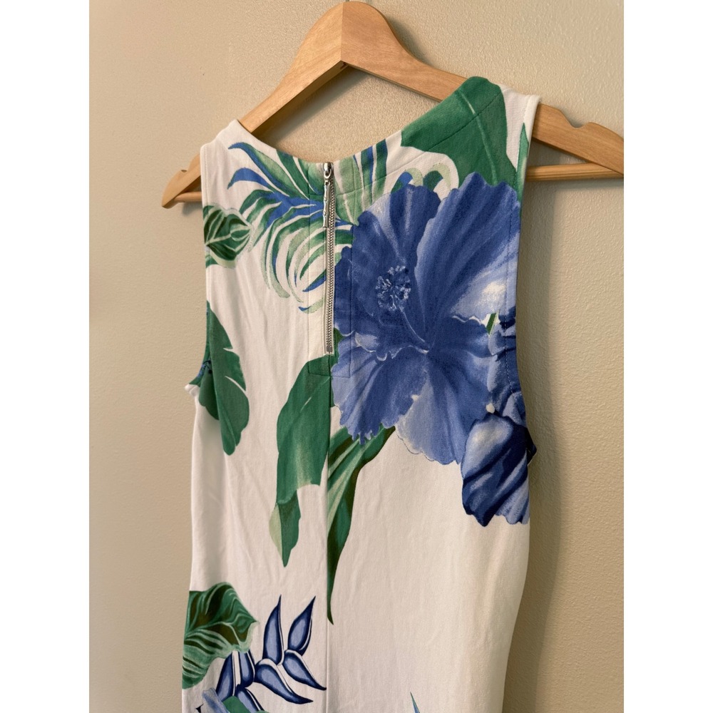 Tommy Bahama Floridian Floral Darcy Shift Dress Blue White Size M - Picture 6 of 8